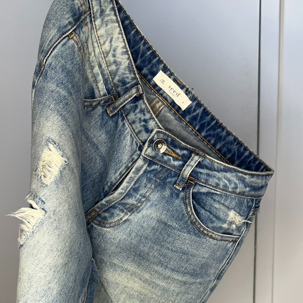 Seed Heritage Women's distressed light blue jeans - size AU6 / US 2